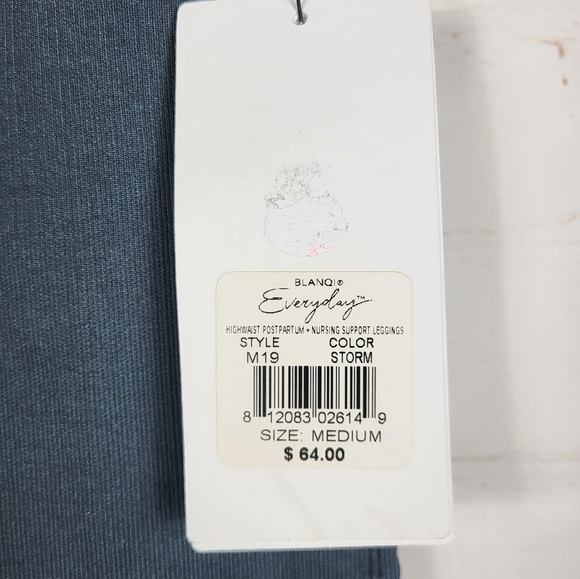 BLANQI Highwaist Postpartum + Nursing Support Seamless Leggings in Storm Medium - Picture 7 of 8